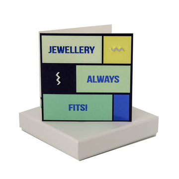 Jewellery Always Fits Card - Wave Earrings Coral and Mint
